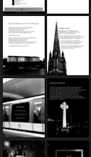 small preview of pages from the Red Light & Rain zine