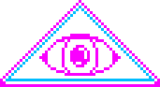 illuminati pyramid pixel art